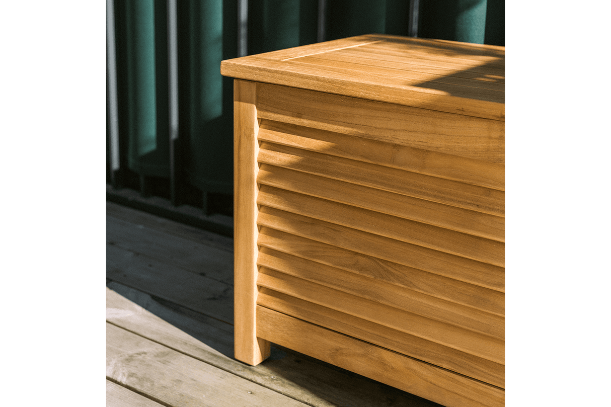 Agnes teak storage bench 100 cm