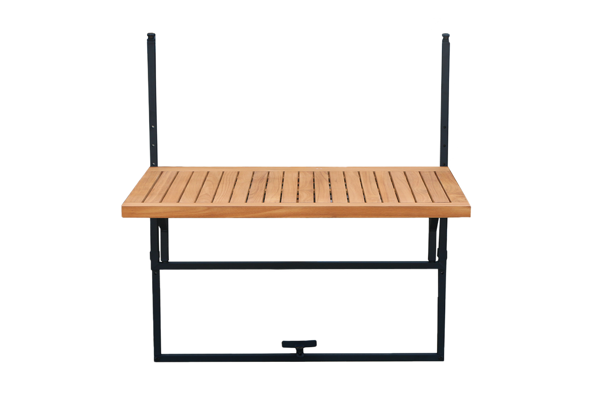 Alma teak hanging table with drying rack 80 x 60 cm
