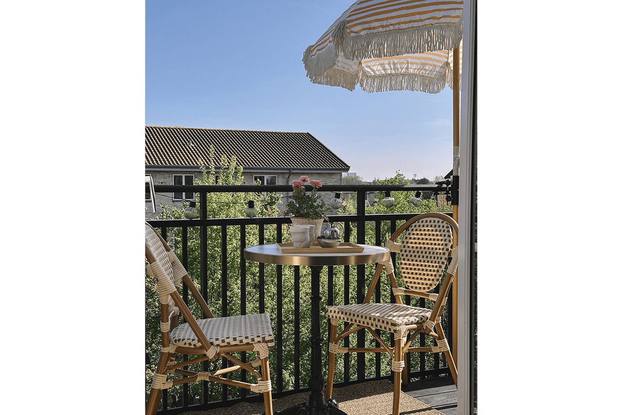 Stine stripe parasol with tilt Ø155 / Ø160 cm