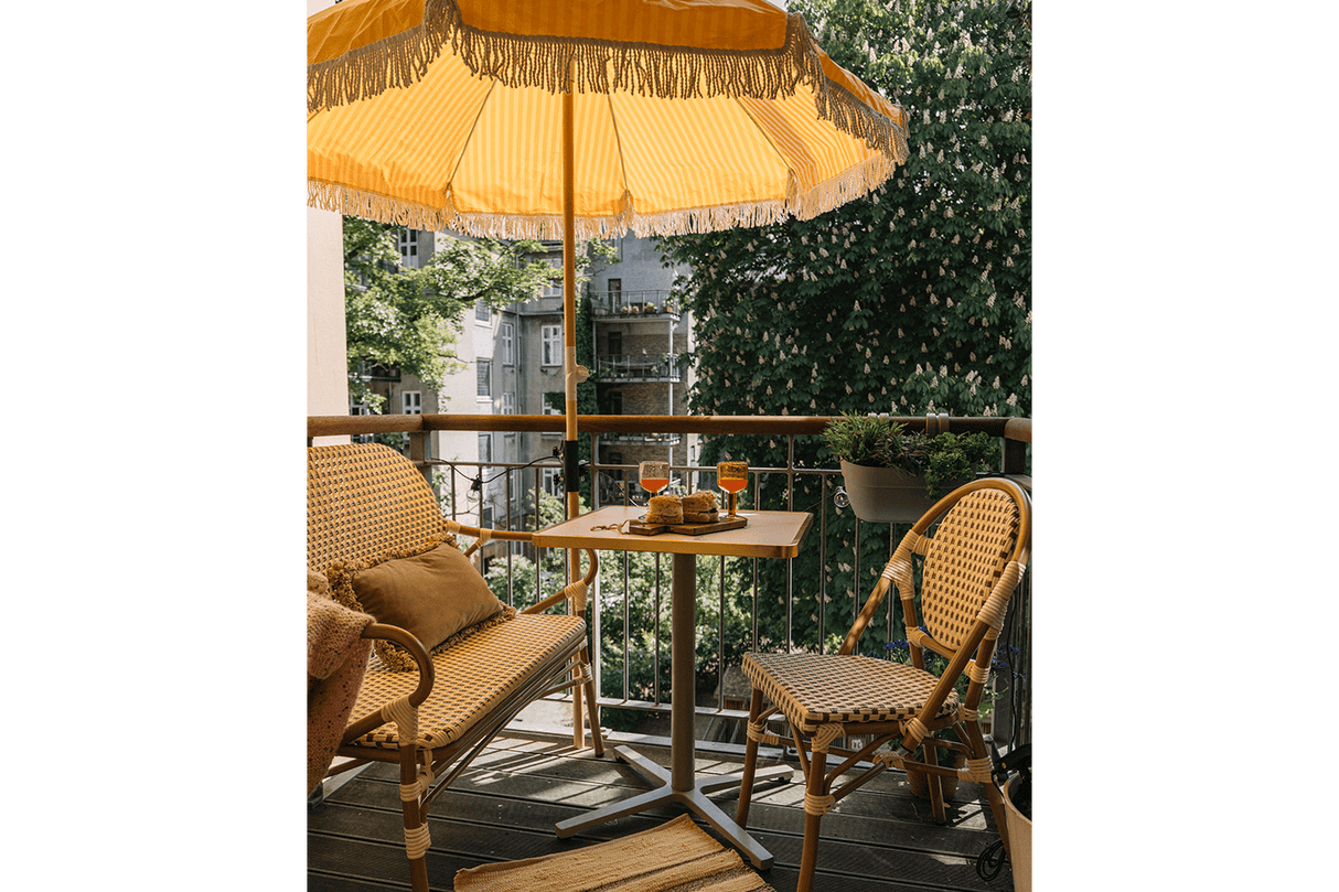 Colette café chair in French weave