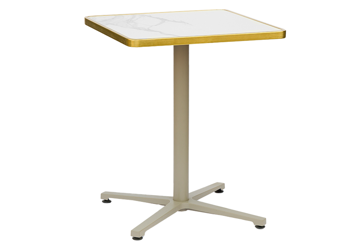 Florine café table with aluminum base 60 x 60 cm