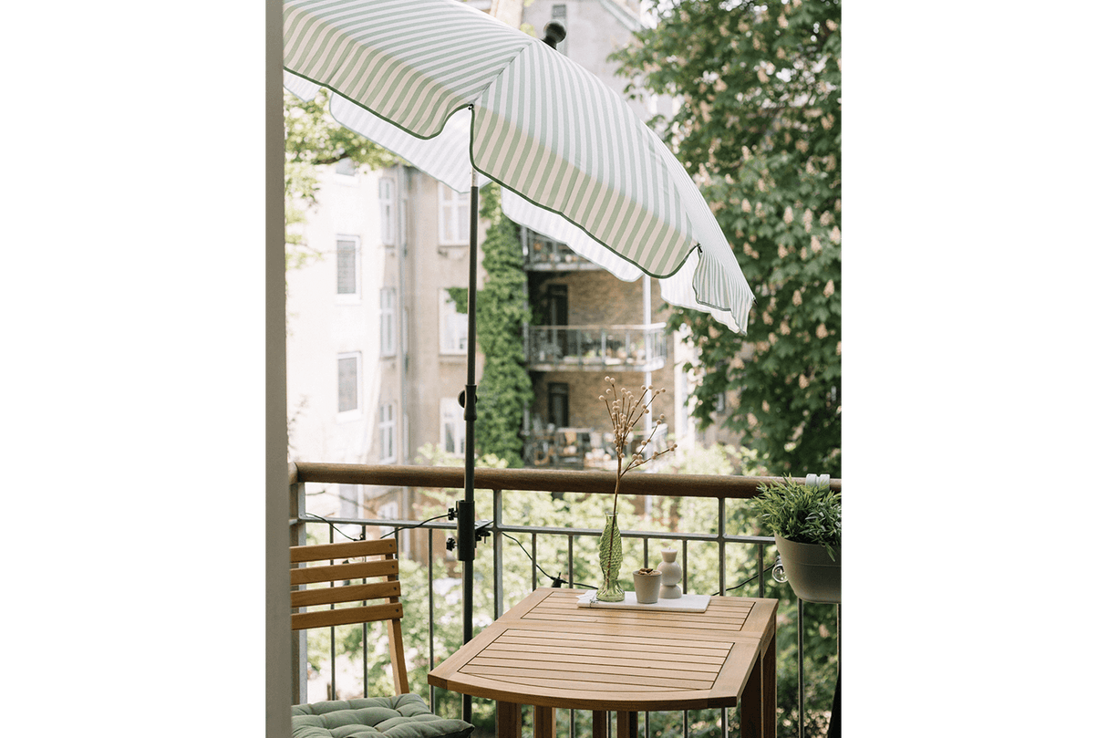 Jamila stripe parasol with tilt Ø130 cm