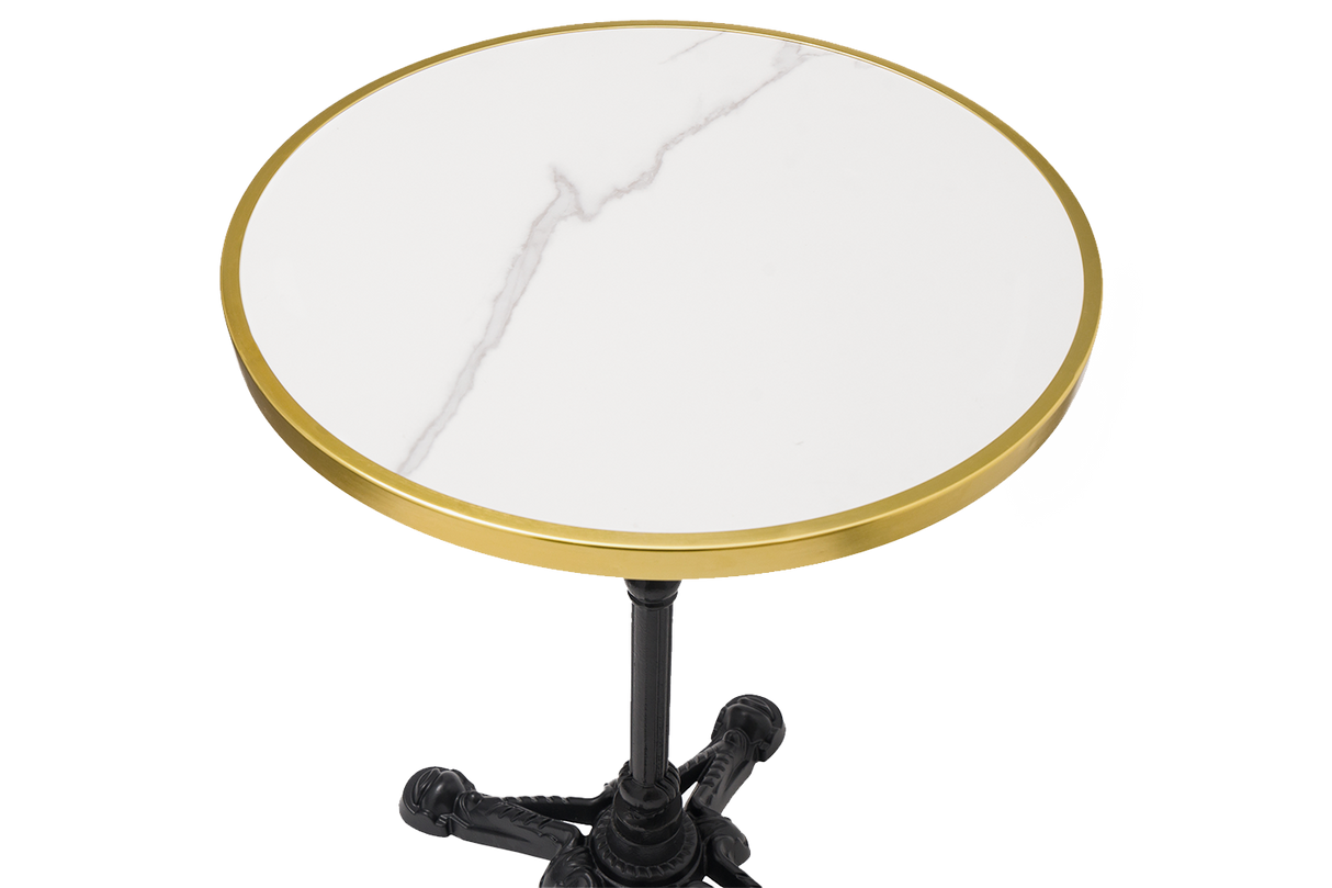 Madeleine café table in sintered stone Ø60 cm