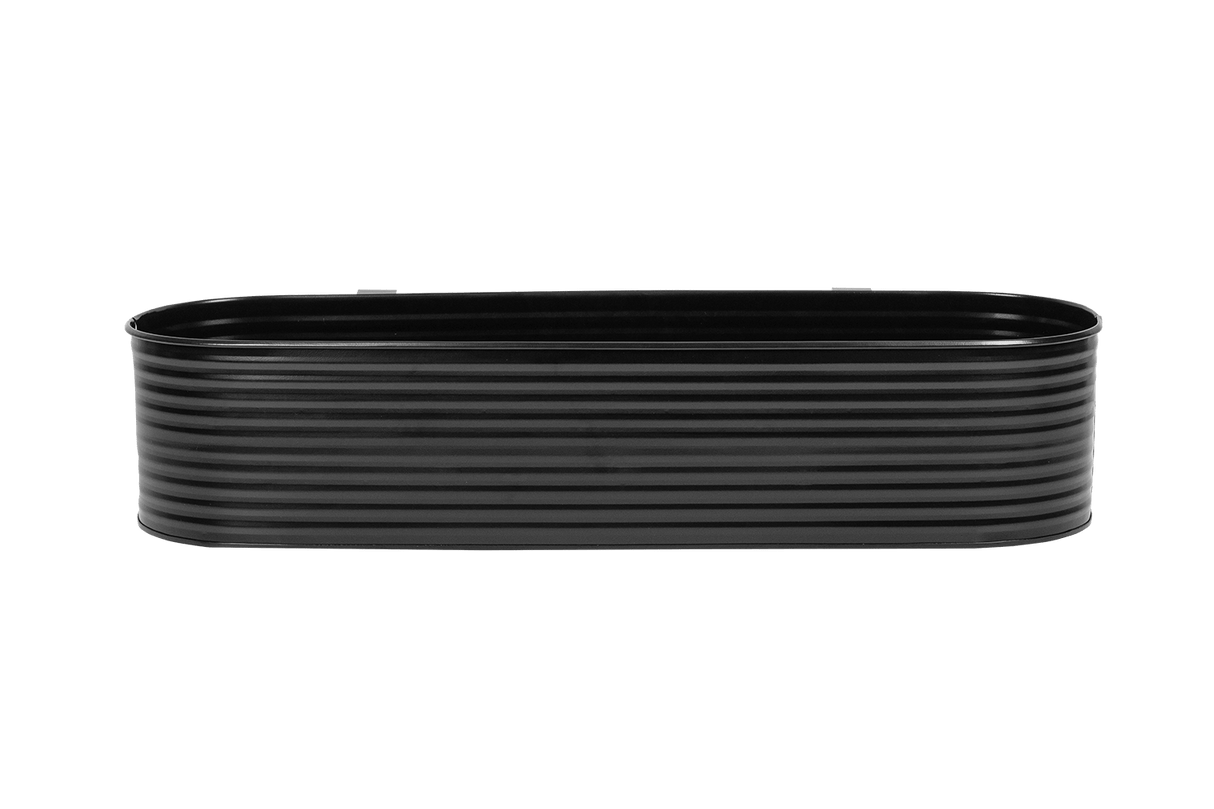 Olga black balcony flower box 60 cm
