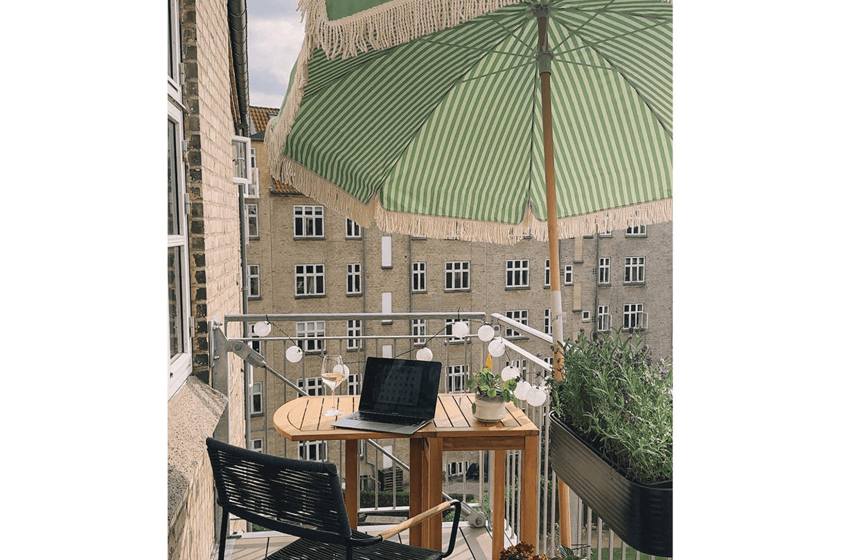 Sally double sided parasol with tilt Ø155 / Ø180 cm