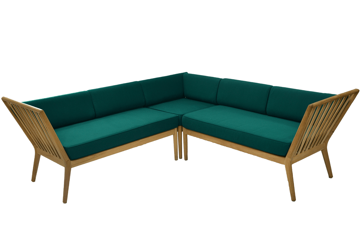 Sienna teak lounge sofa - right