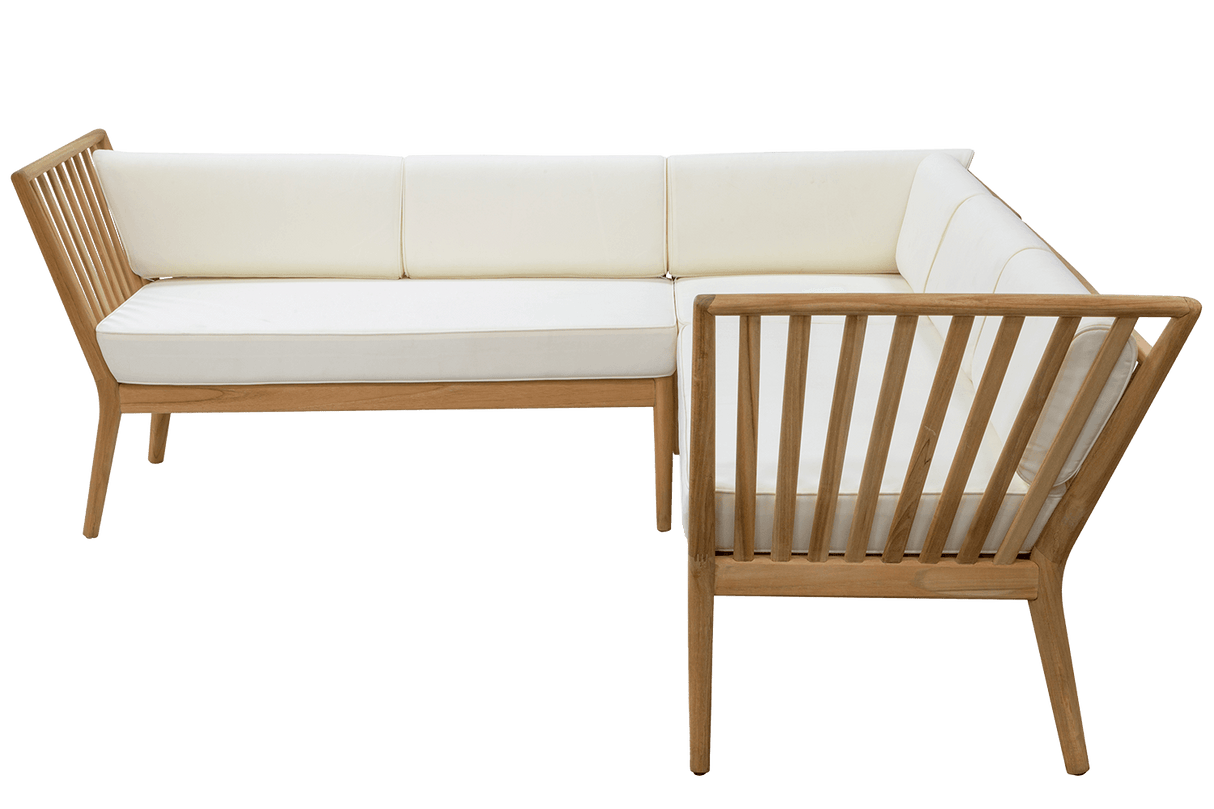 Sienna teak lounge sofa - corner