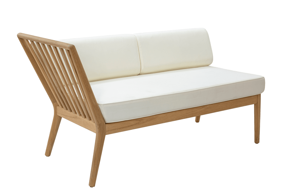 Sienna teak lounge sofa - left