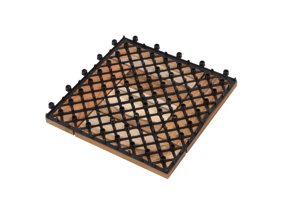 Tanja teak floor tiles