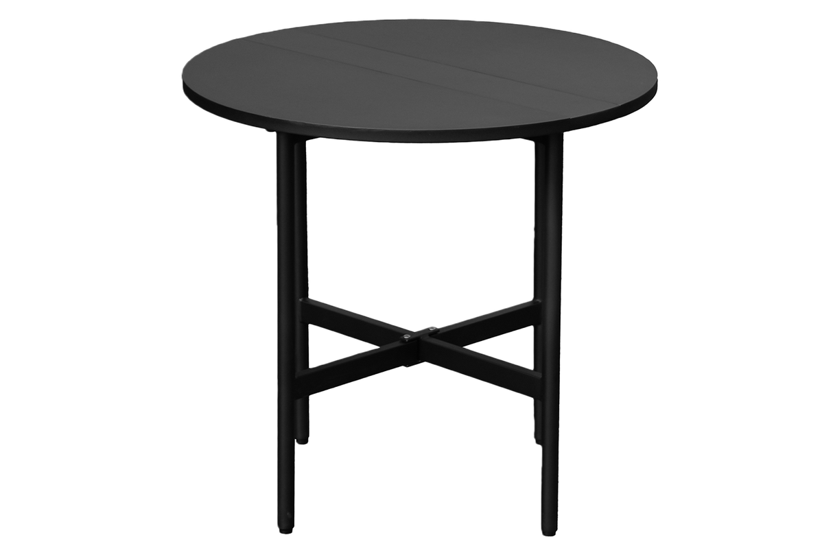 Clara metal gateleg table Ø80 cm