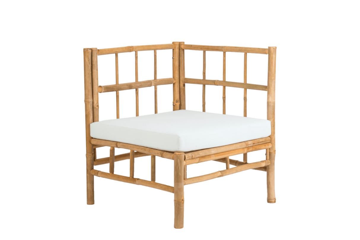Beate bamboo lounge sofa - corner