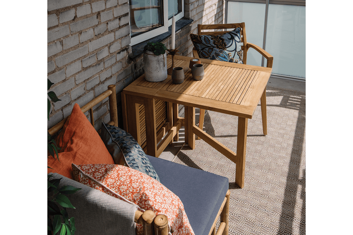 Turin teak butterfly gateleg table 146 x 70 cm