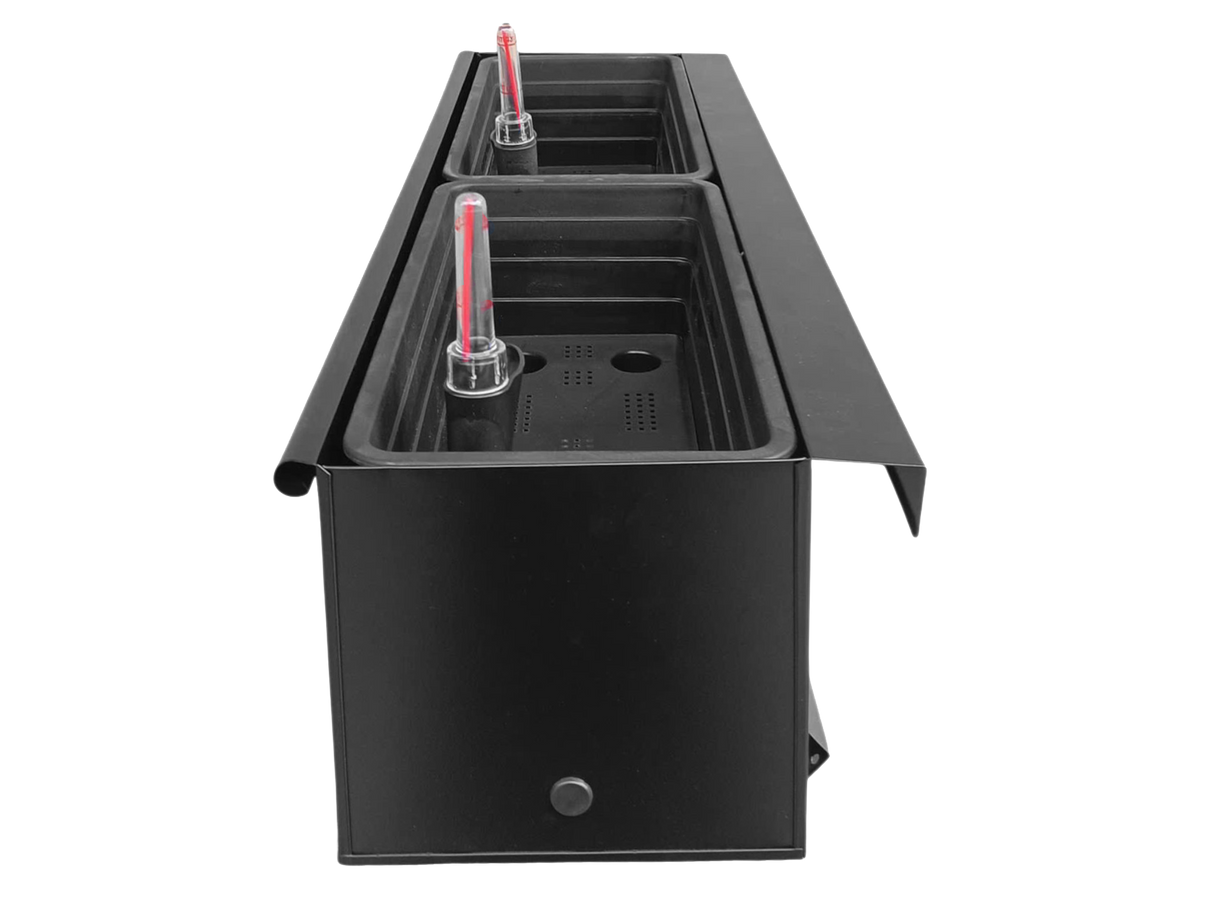 Esther black balcony flower box with self-watering system 60 / 80 cm