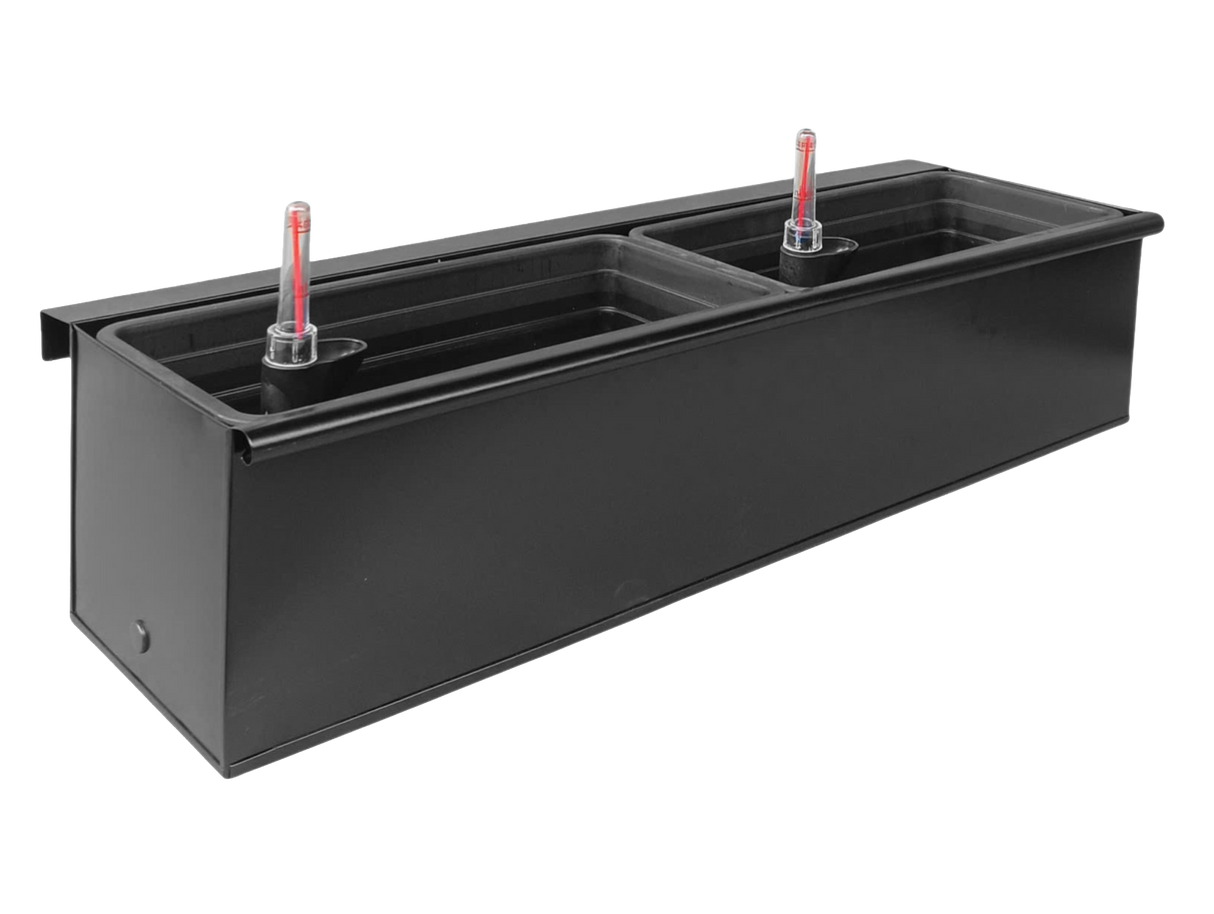 Esther black balcony flower box with self-watering system 60 / 80 cm