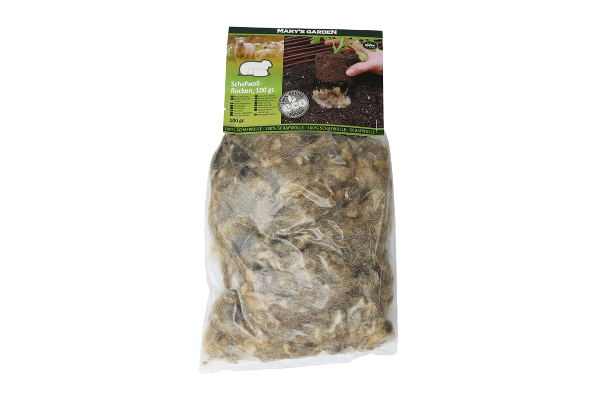 Garden wool flakes