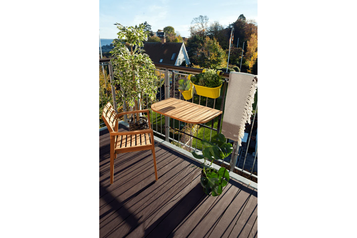 Ida teak hanging table 80 x 50 cm