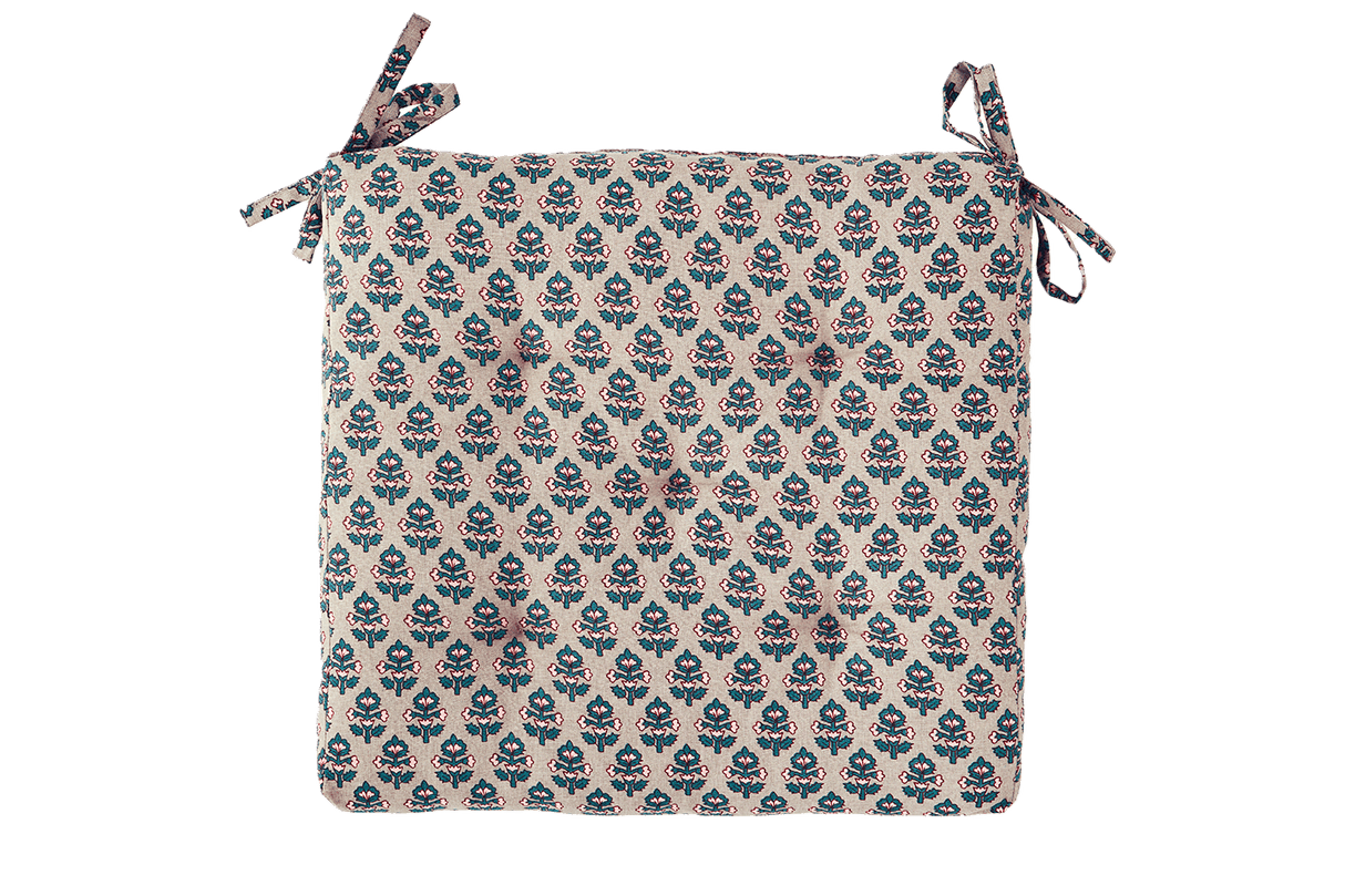 Printed seat cushion 45 x 45 cm