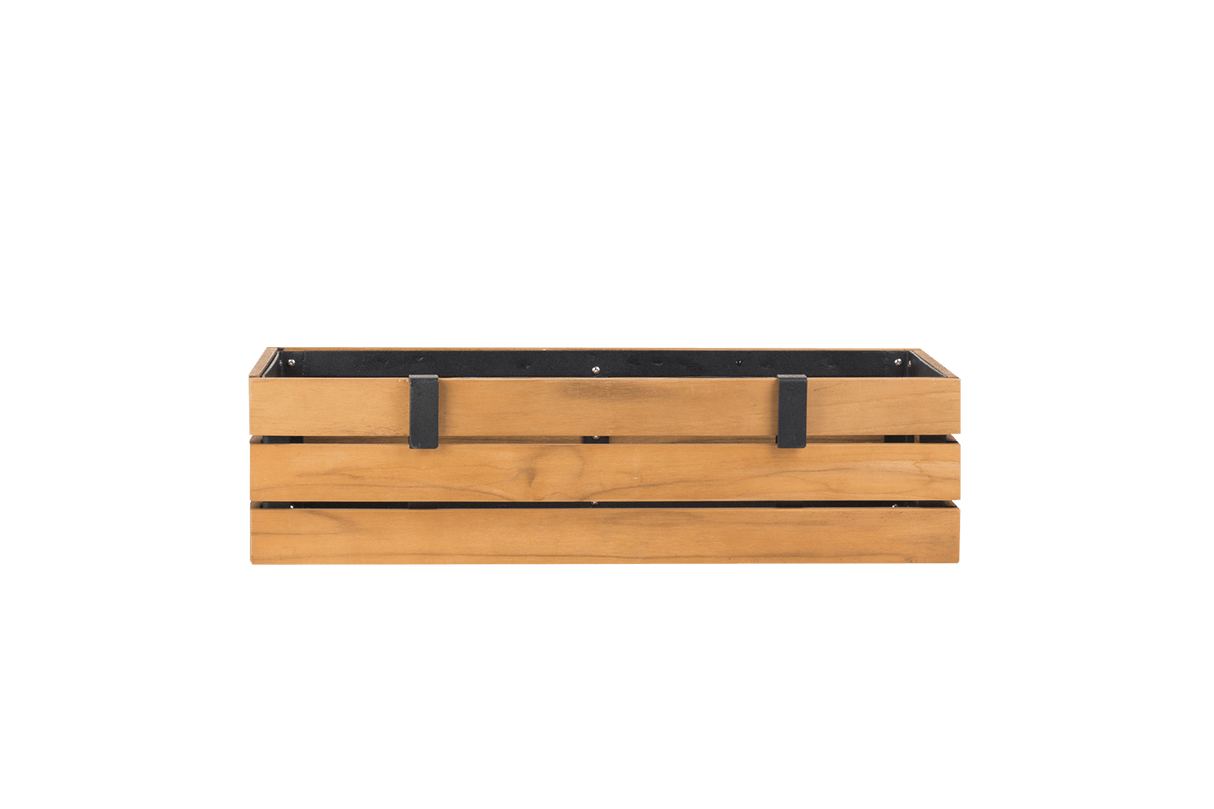 Mille teak plant box for wall grid 50 x 21 cm