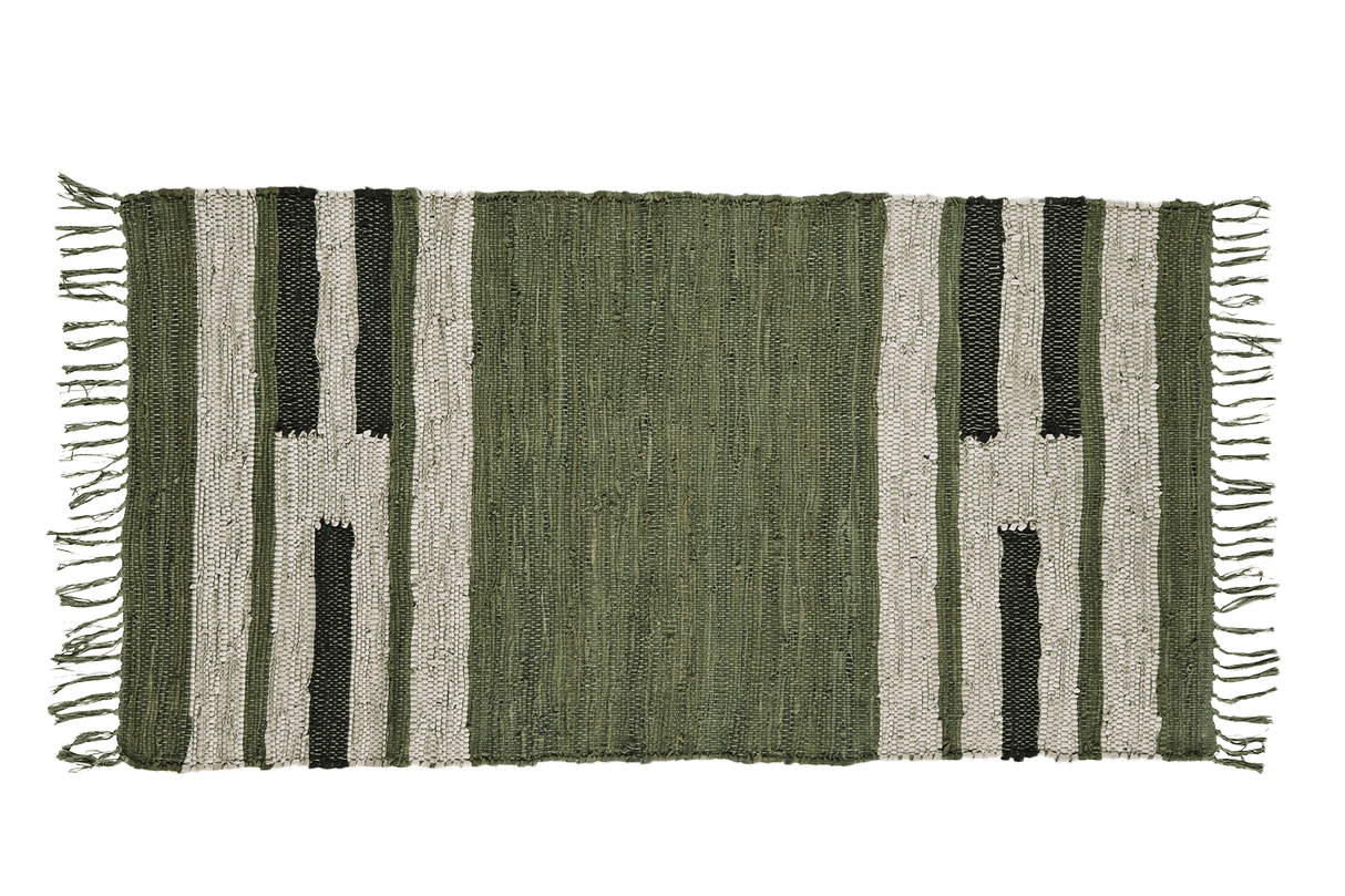 Rug made of recycled leather 70 x 140 cm