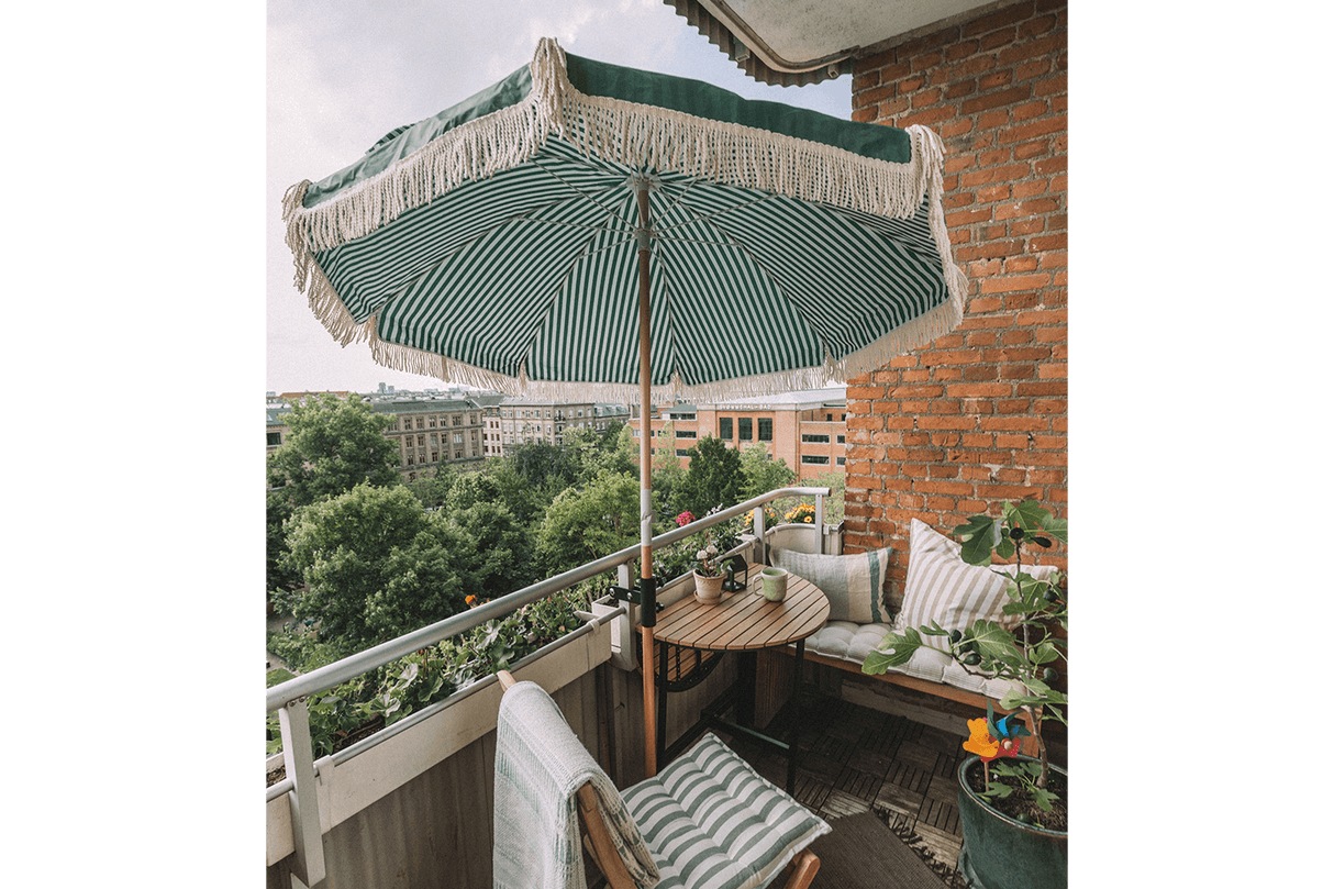 Sally double sided parasol with tilt Ø155 / Ø180 cm