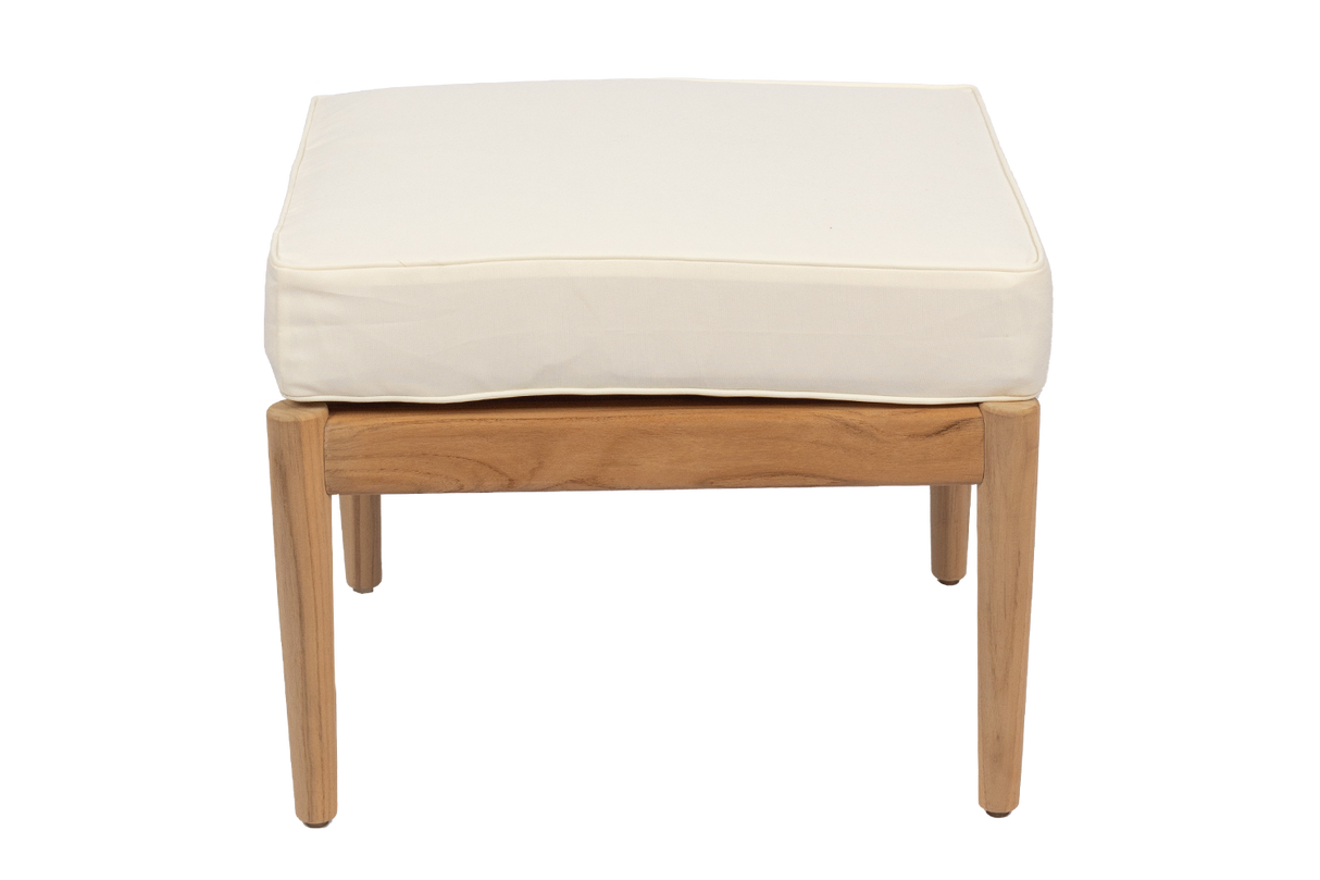 Sienna teak pouf / table