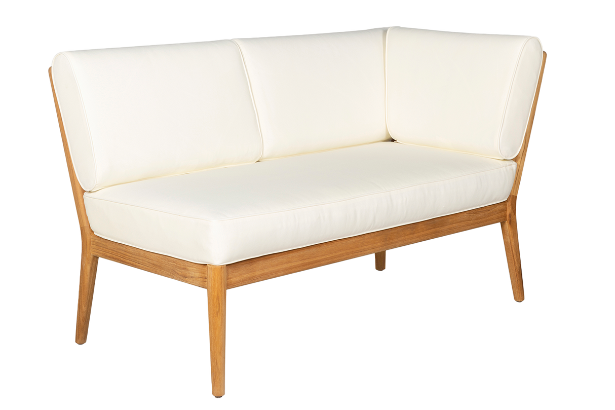 Sienna teak high back lounge sofa - right