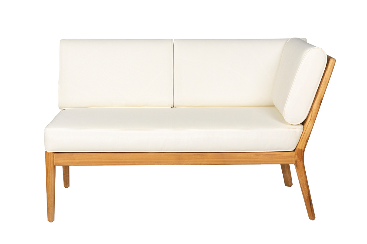Sienna teak high back lounge sofa - right