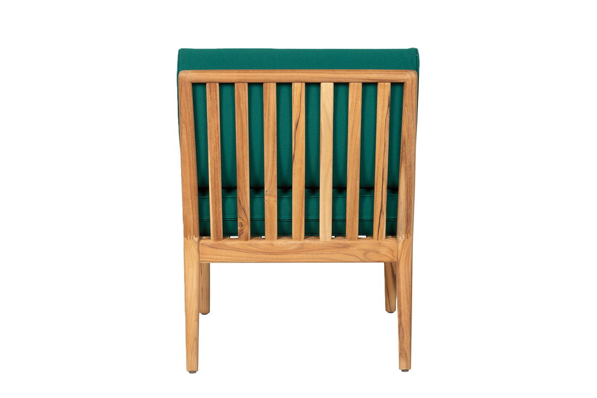 Sienna teak high back lounge sofa - middle