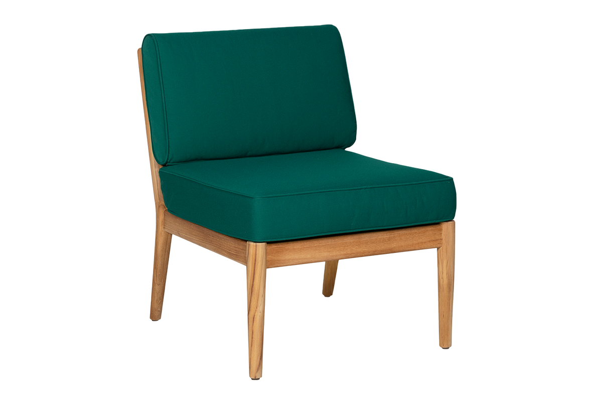 Sienna teak high back lounge sofa - middle