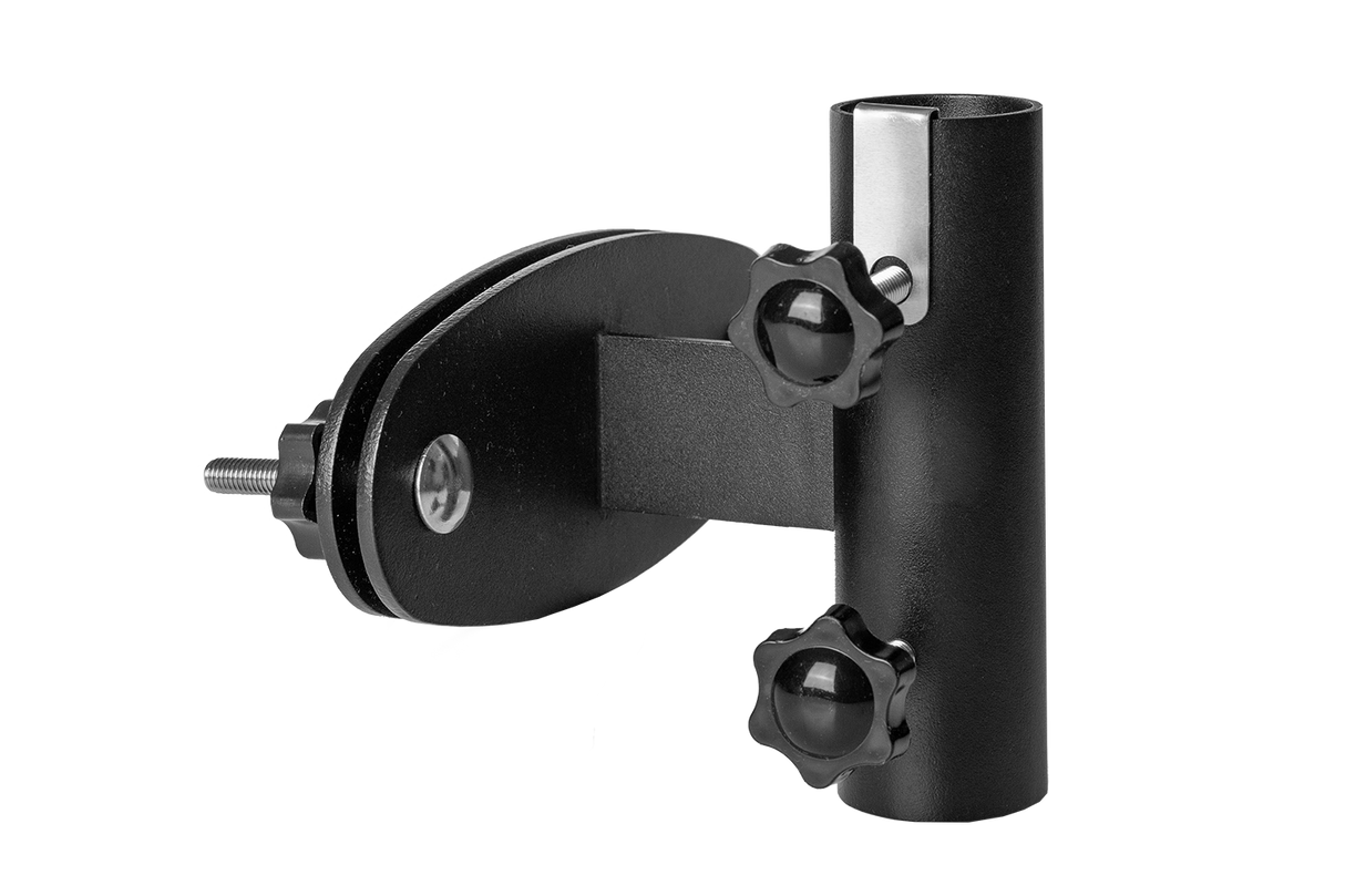 Storm parasol bracket for vertical bars