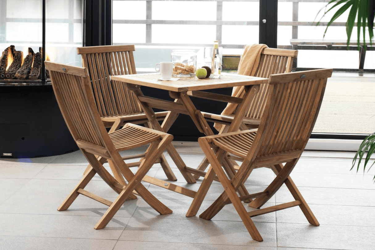 Turin teak folding table 70 x 70 cm
