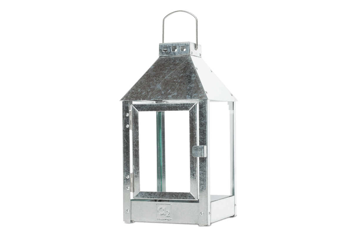 A2 living galvanized iron lantern 17 x 33,5 cm