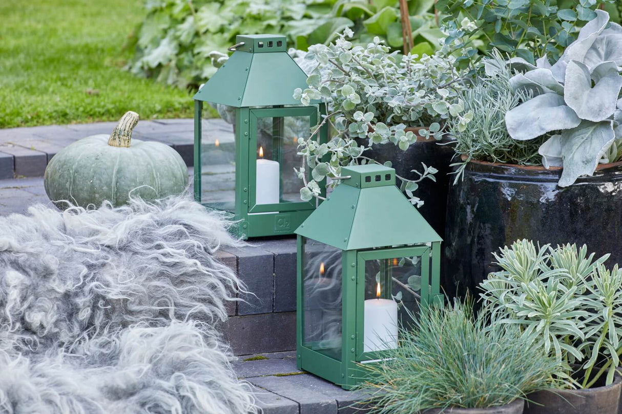 A2 living galvanized iron lantern 17 x 33,5 cm