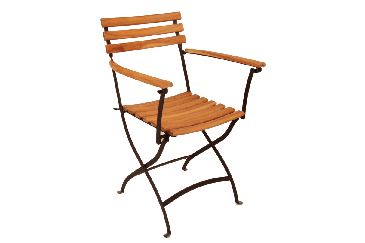 Katinka eucalyptus folding chair with armrest