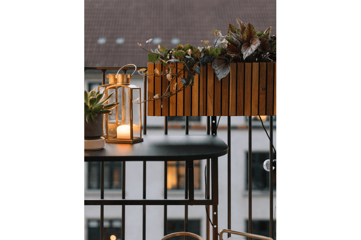 Molly teak balcony flower box 40 / 60 / 80 cm