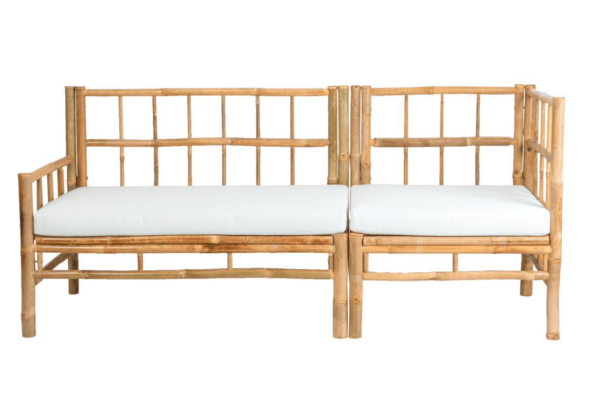 Beate bamboo lounge sofa - left