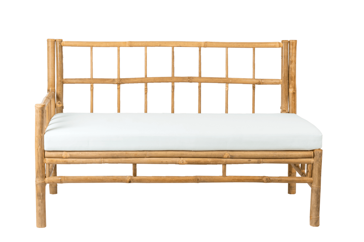 Beate bamboo lounge sofa - left
