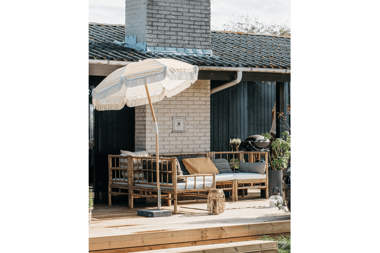 Beate bamboo lounge sofa - left