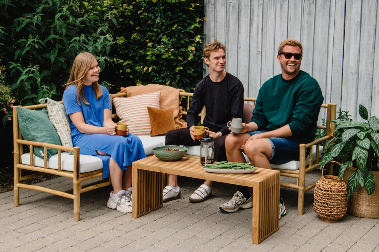 Beate bamboo lounge sofa - right