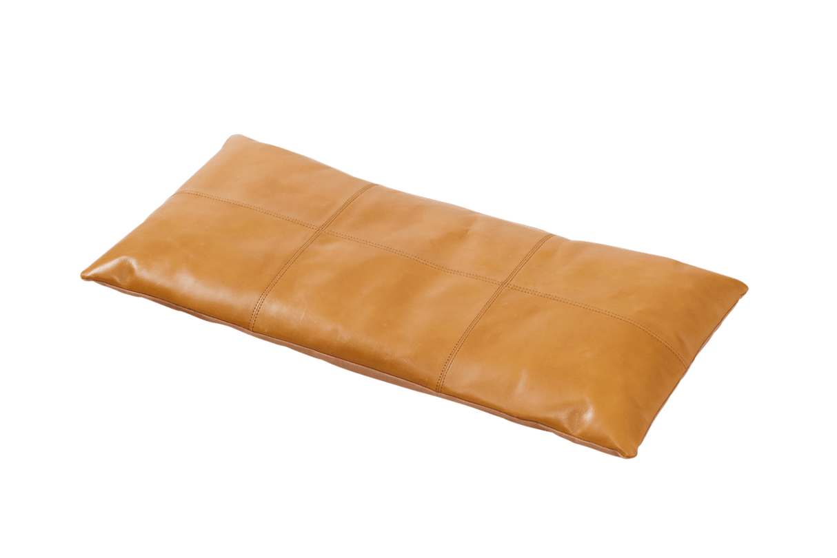 Leather cushion 73 x 35 cm