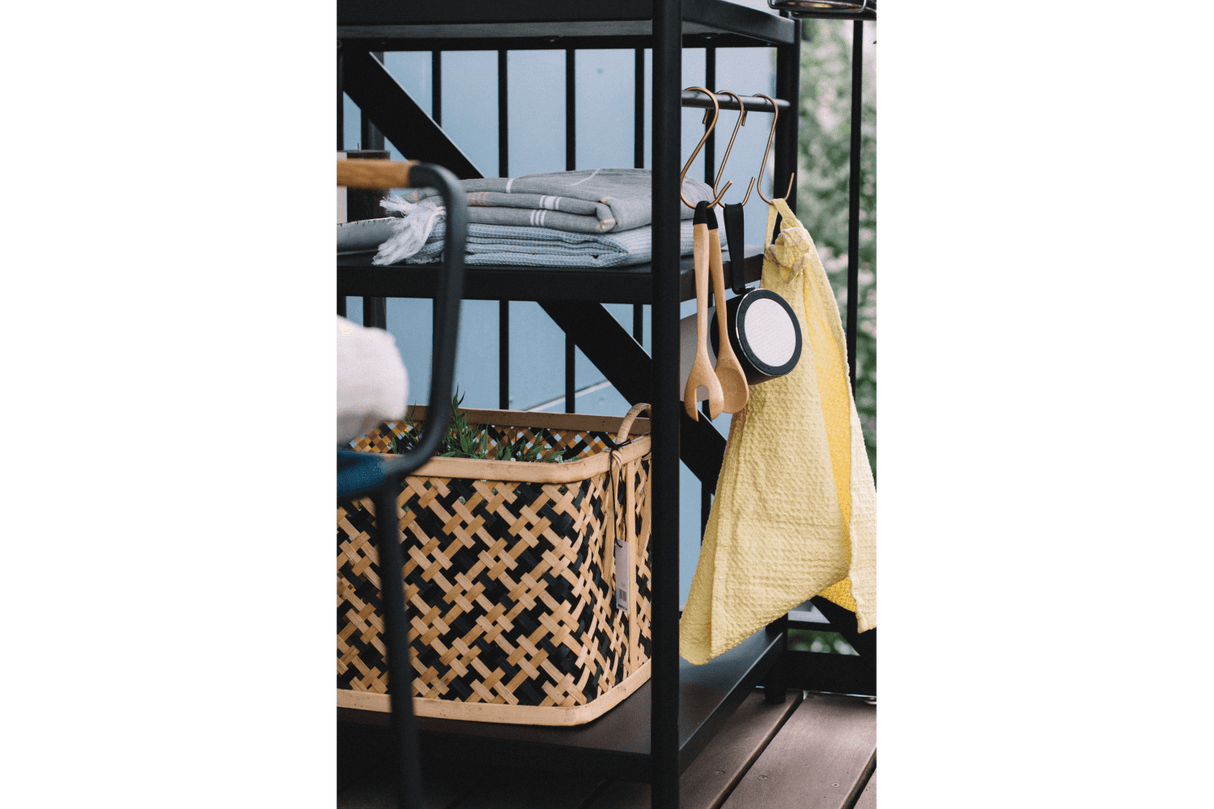 Dora metal barbecue table with super stone top 60 x 50 cm