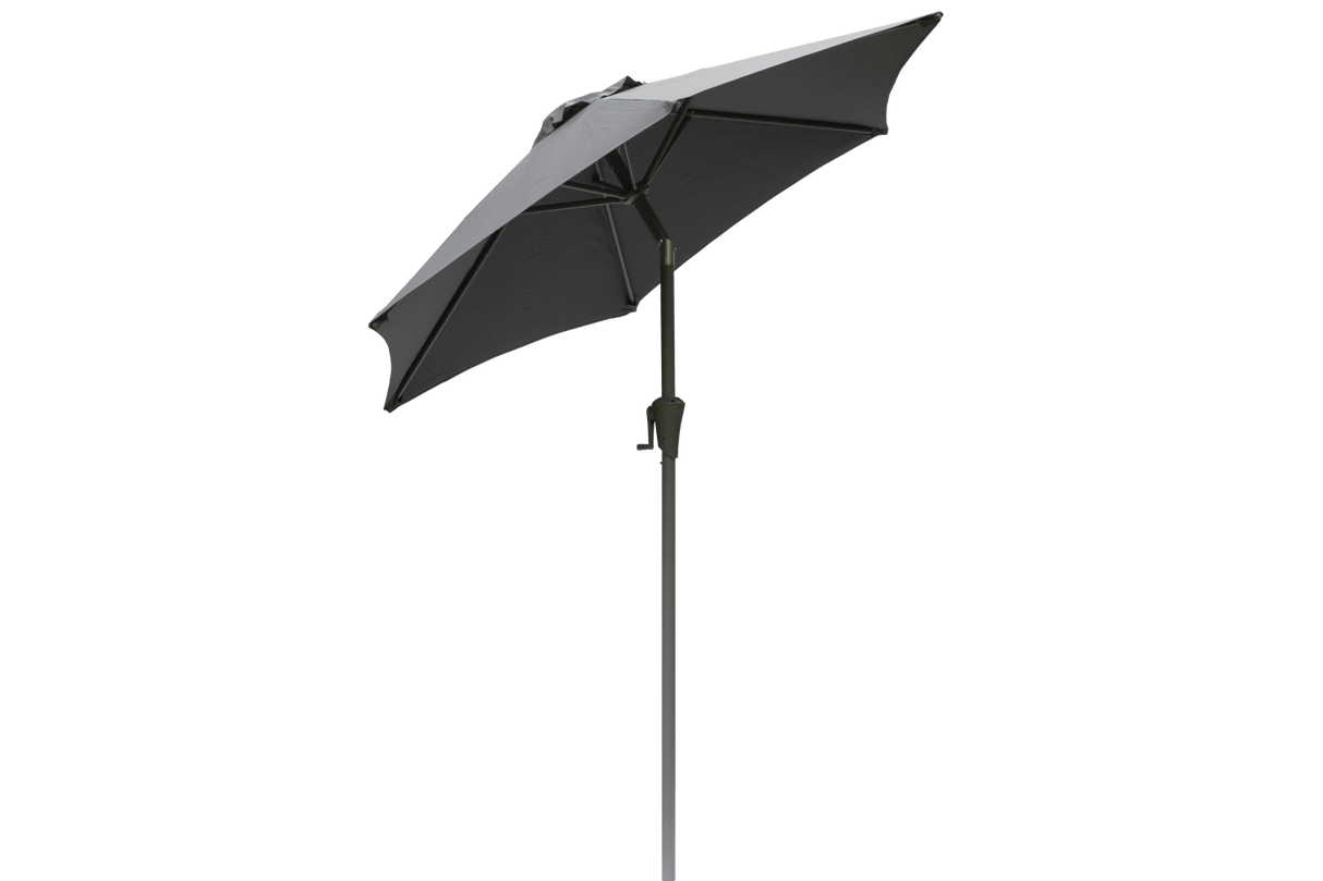Frida solid color parasol with hoist and tilt Ø160 / Ø200 cm