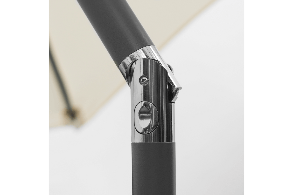 Frida solid color parasol with hoist and tilt Ø160 / Ø200 cm