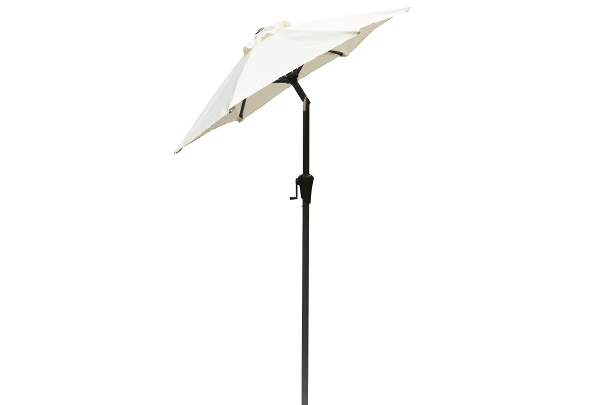 Frida solid color parasol with hoist and tilt Ø160 / Ø200 cm
