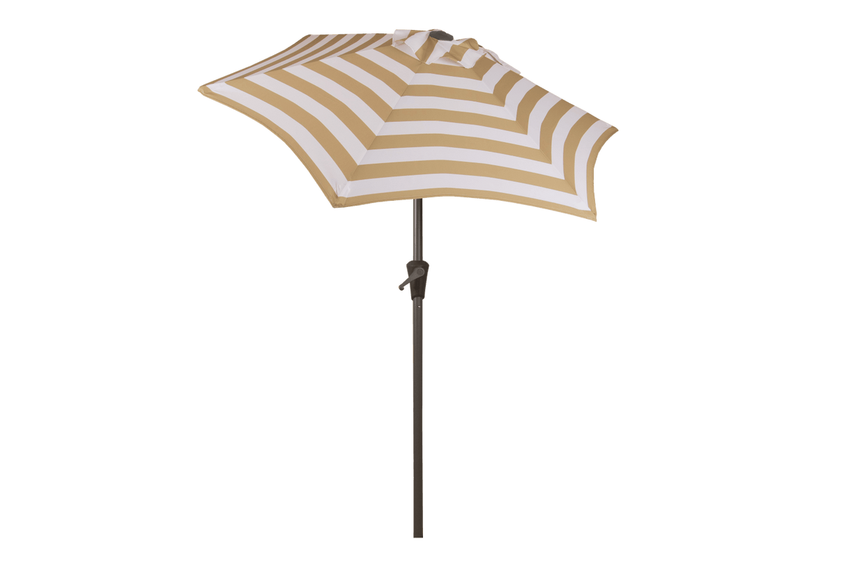 Frida stripe parasol with hoist and tilt Ø160 / Ø200 cm