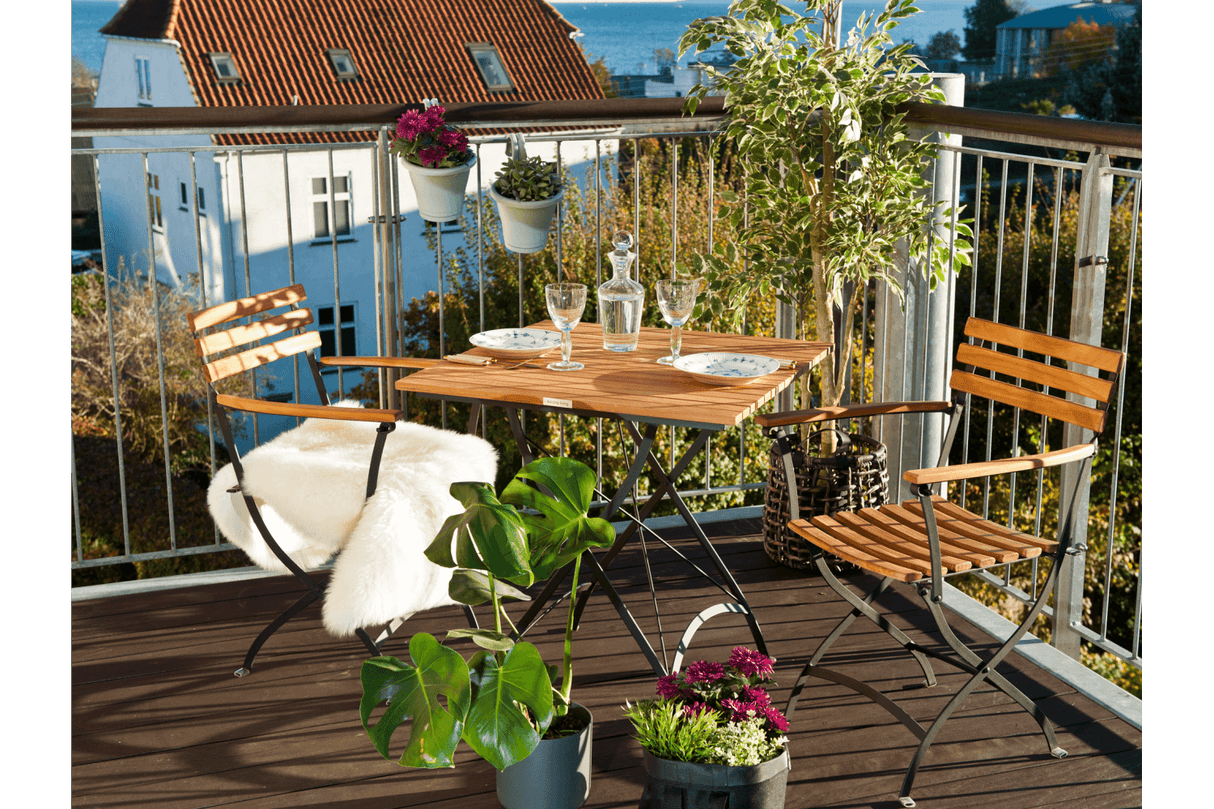 Josefine teak folding table 70 x 70 cm