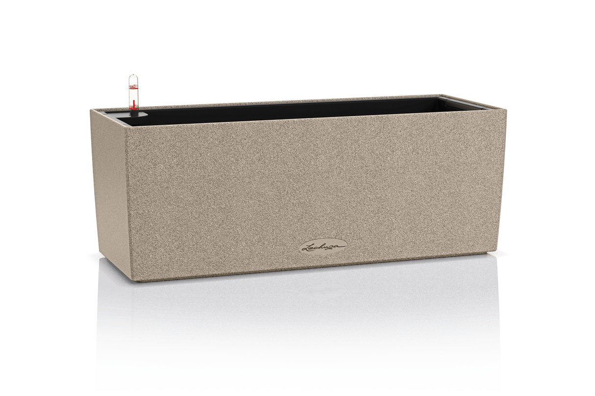 Stone balcony flower box with self watering system 50 cm