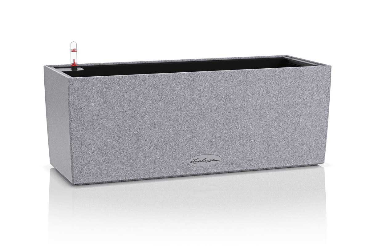 Stone balcony flower box with self watering system 50 cm