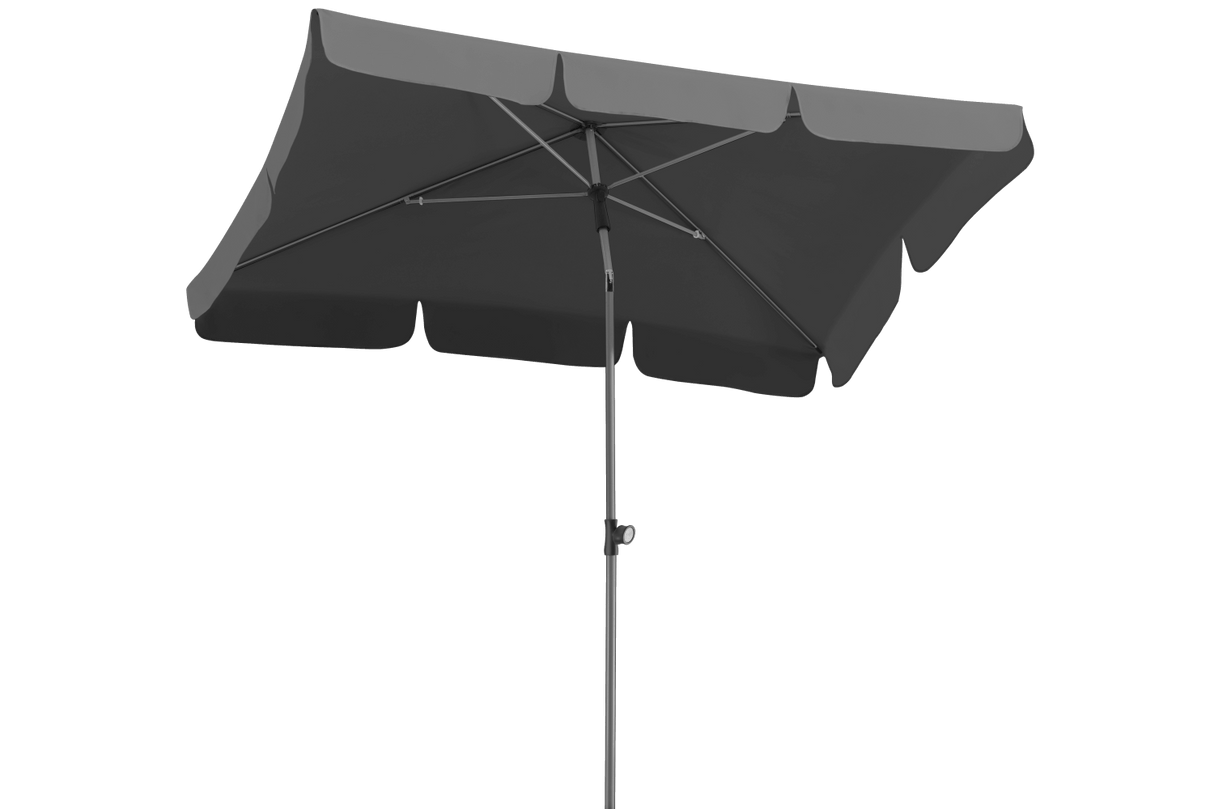 Locarno solid color parasol with tilt 180 x 120 cm
