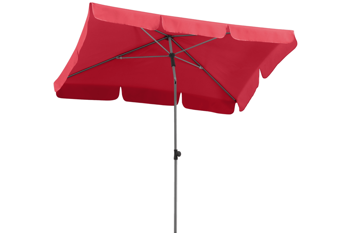 Locarno solid color parasol with tilt 180 x 120 cm